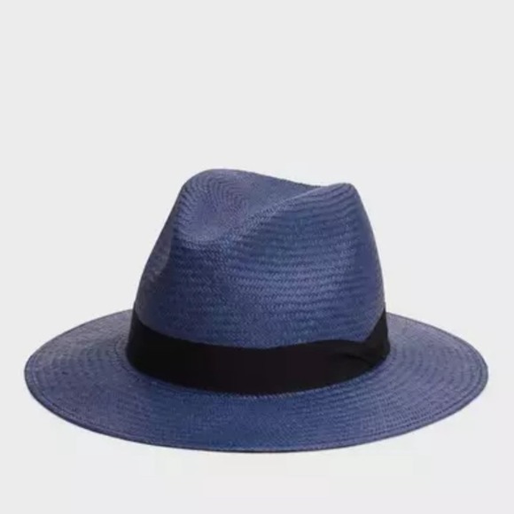 Rag & Bone Navy Blue Panama Hat Size Small NWT - Picture 1 of 12